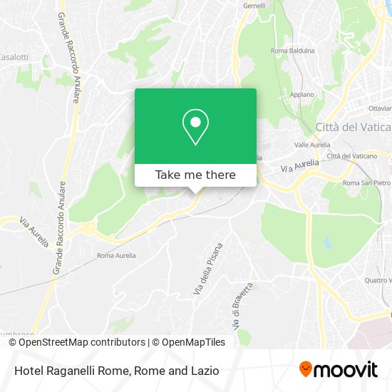 Hotel Raganelli Rome map