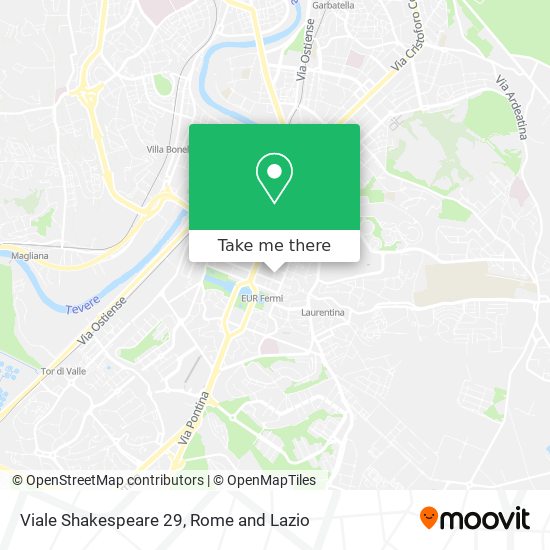 Viale Shakespeare 29 map