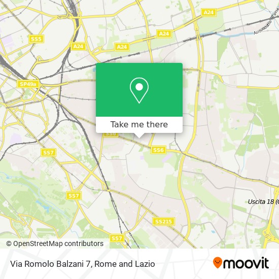 Via Romolo Balzani 7 map
