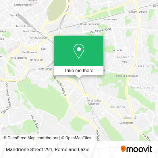 Mandrione Street 291 map