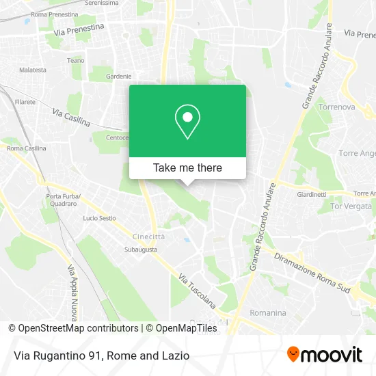 Rugantino Street 91 map