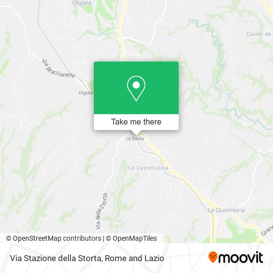 Via Stazione della Storta map