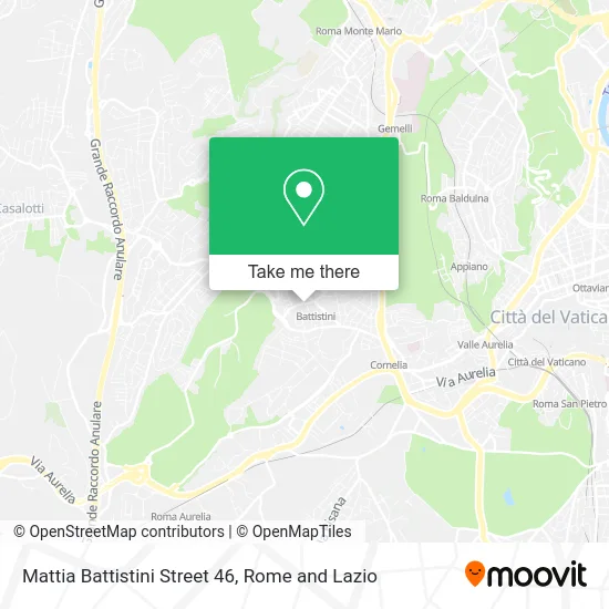 Mattia Battistini Street 46 map