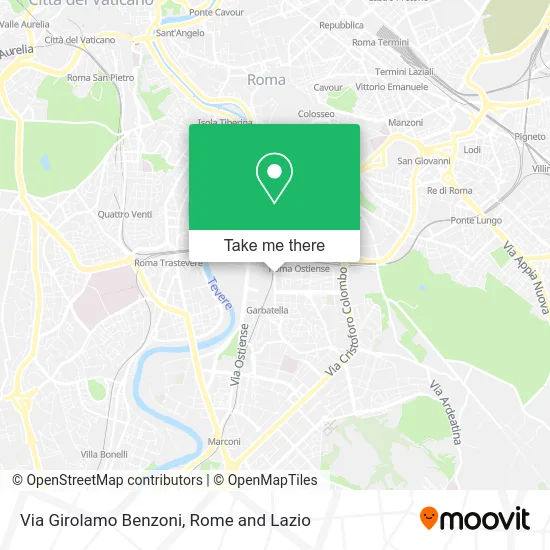 Girolamo Benzoni Street map