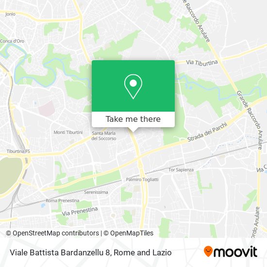 Viale Battista Bardanzellu 8 map
