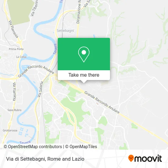 Settebagni Street map