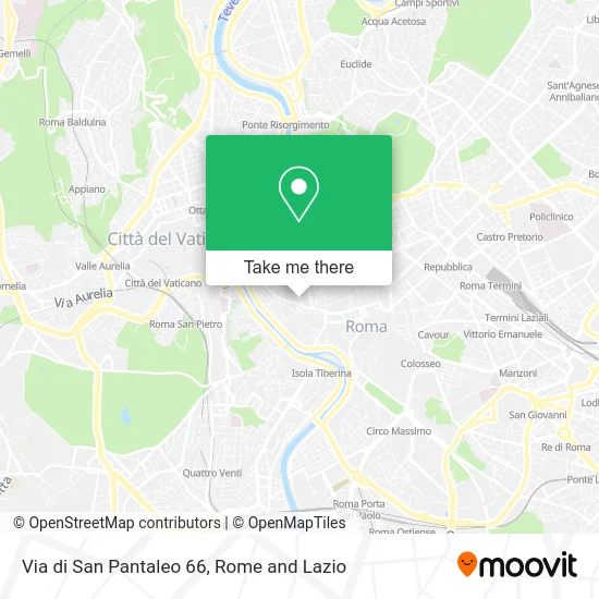 San Pantaleo Street 66 map