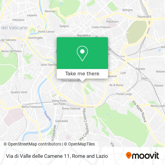 Via di Valle delle Camene 11 map