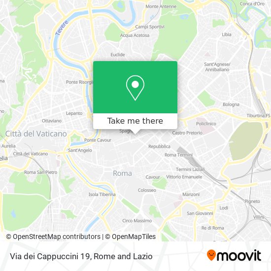 Via dei Cappuccini 19 map