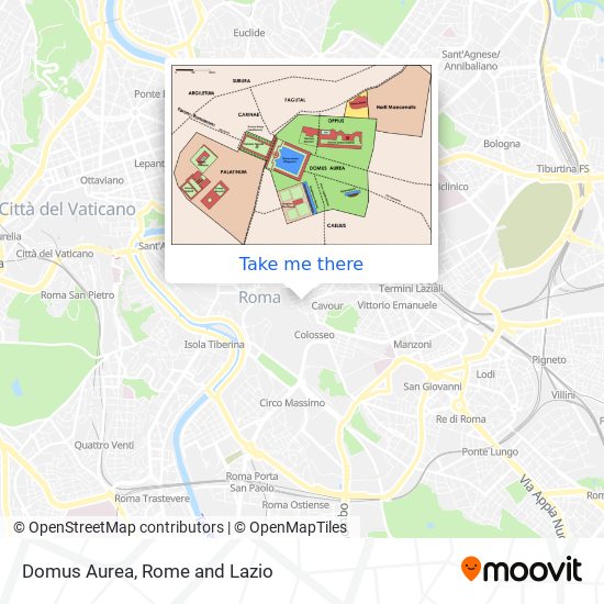 Domus Aurea map