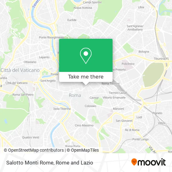 Salotto Monti Rome map
