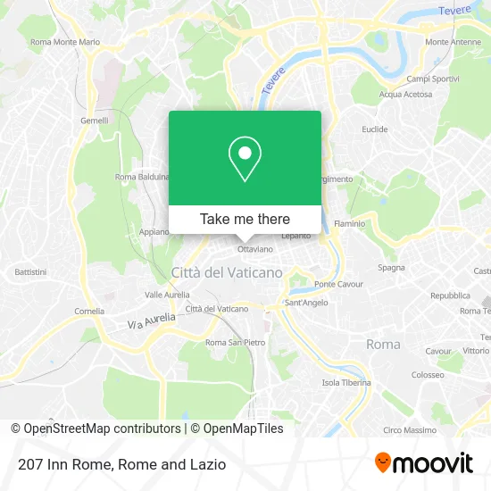 207 Inn Rome map