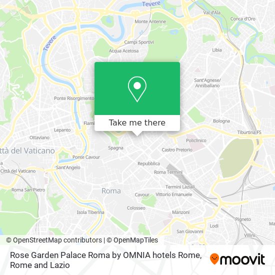 Rose Garden Palace Roma by OMNIA hotels Rome map