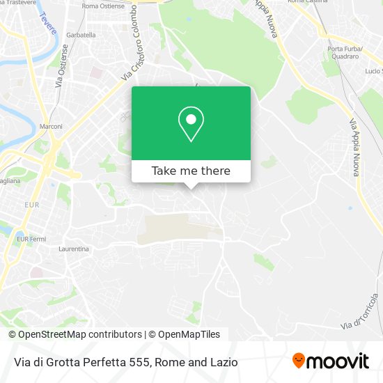 Via di Grotta Perfetta 555 map