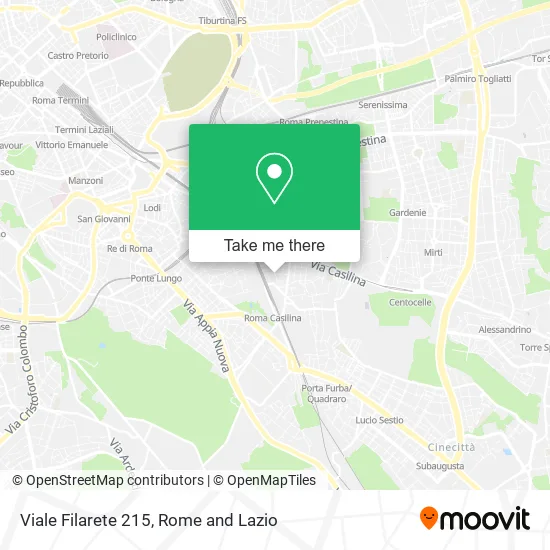 Viale Filarete 215 map