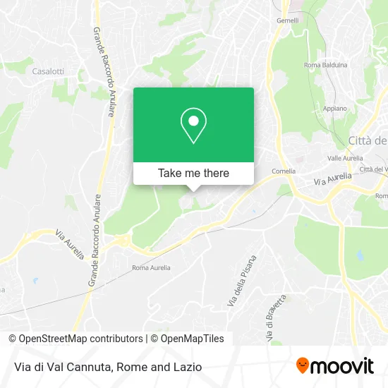 Val Cannuta Street map