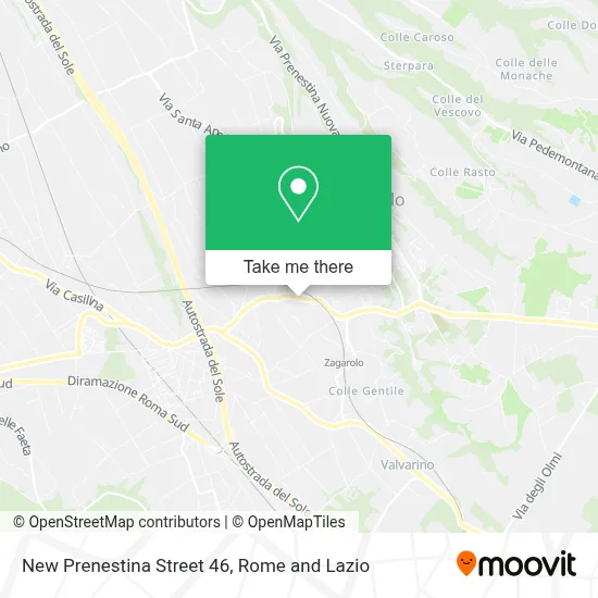 New Prenestina Street 46 map