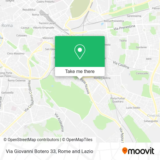 Giovanni Botero Street 33 map