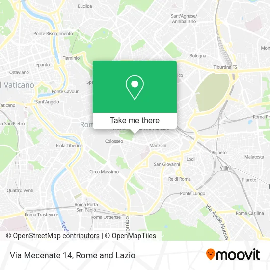 Via Mecenate 14 map