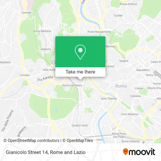 Gianicolo Street 14 map