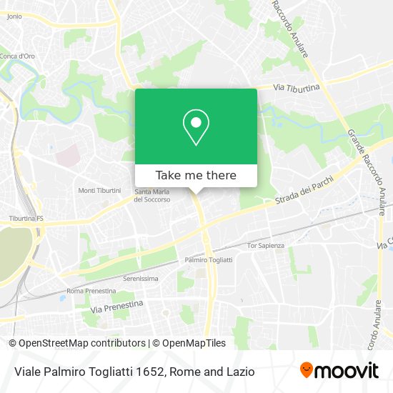 Viale Palmiro Togliatti 1652 map