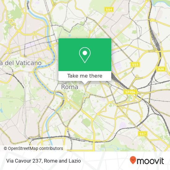 Via Cavour 237 map