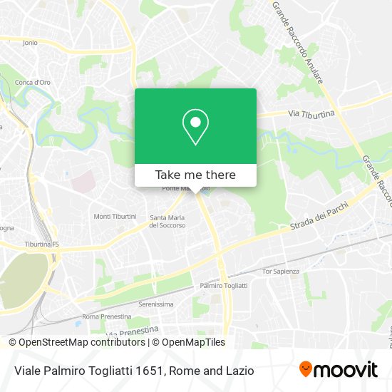 Viale Palmiro Togliatti 1651 map