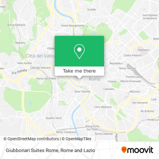 Giubbonari Suites Rome map