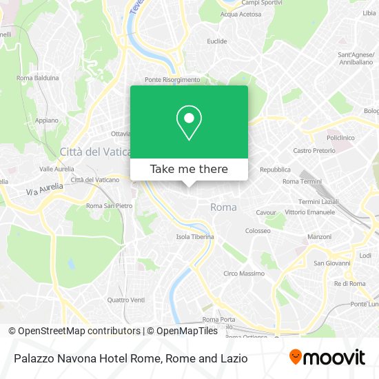 Palazzo Navona Hotel Rome map