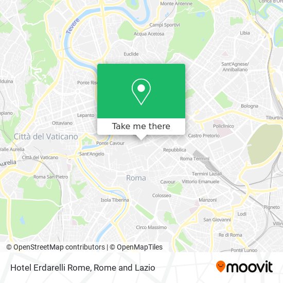 Hotel Erdarelli Rome map