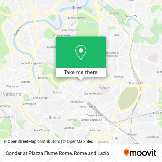 Sonder at Piazza Fiume Rome map
