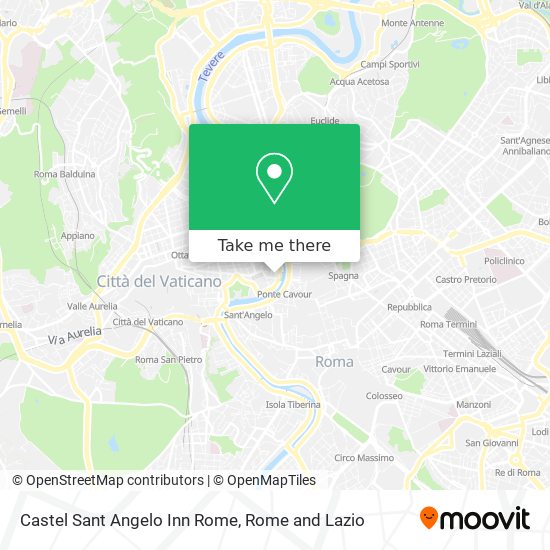 Castel Sant Angelo Inn Rome map