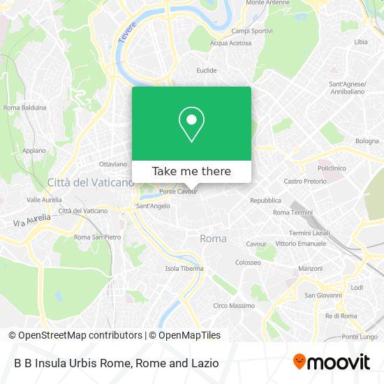 B B Insula Urbis Rome map