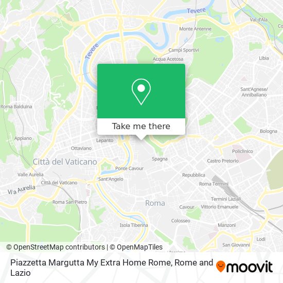 Piazzetta Margutta My Extra Home Rome map