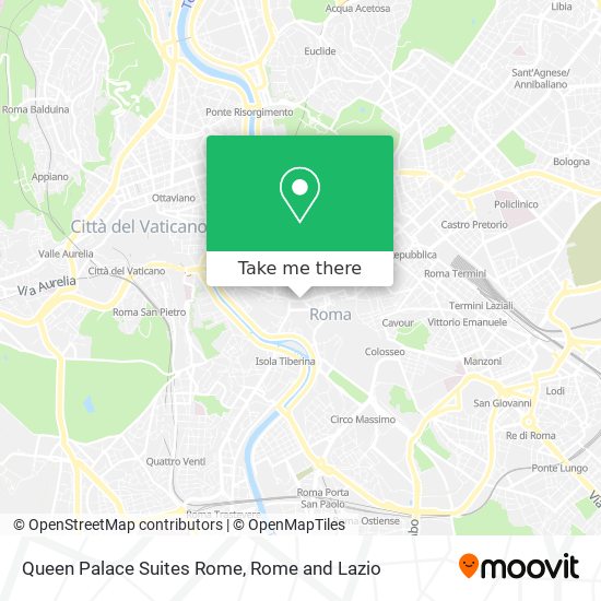 Queen Palace Suites Rome map