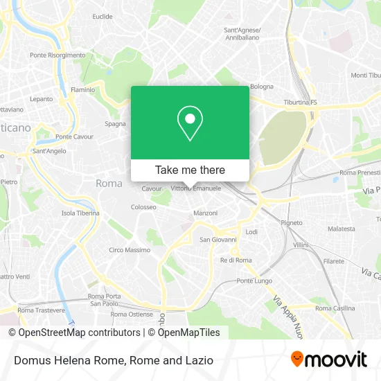 Domus Helena Rome map