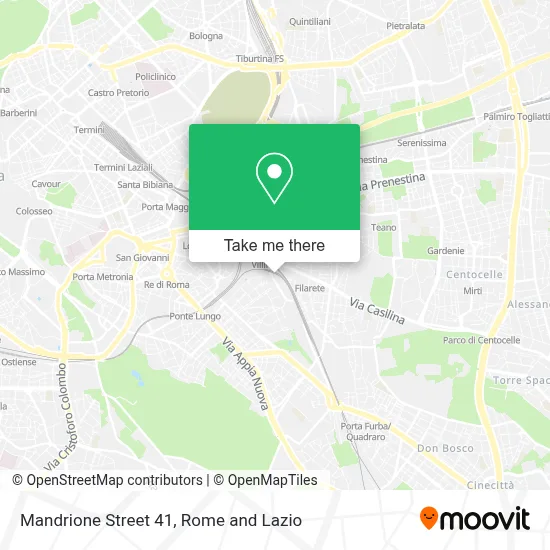 Mandrione Street 41 map