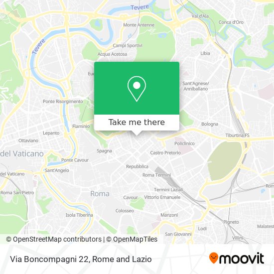 Via Boncompagni 22 map