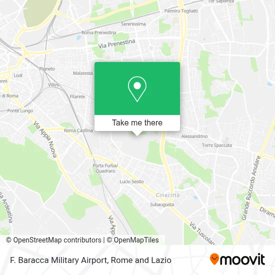 F. Baracca Military Airport map