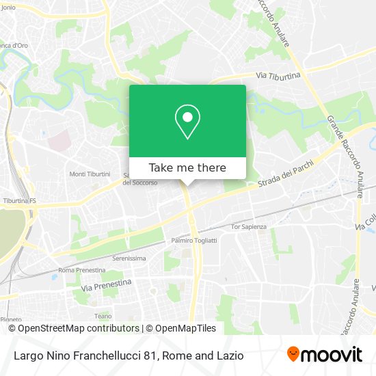 Largo Nino Franchellucci 81 map