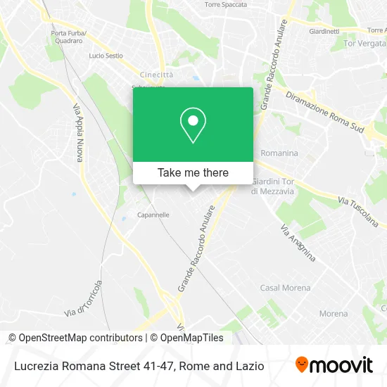 Lucrezia Romana Street 41-47 map