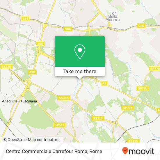 Centro Commerciale Carrefour Roma map