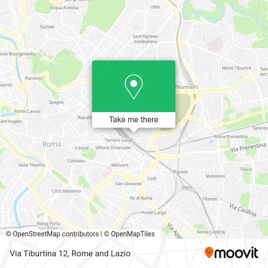 Tiburtina Street 12 map