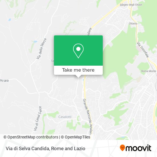 Via di Selva Candida map
