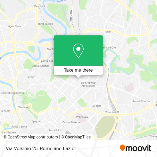 Volsinio Street 25 map