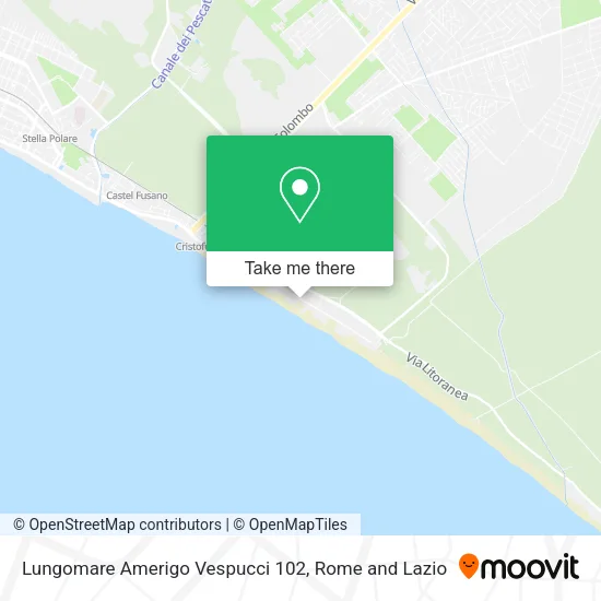 Lungomare Amerigo Vespucci 102 map