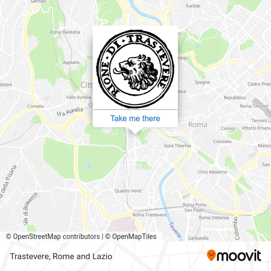 Trastevere map