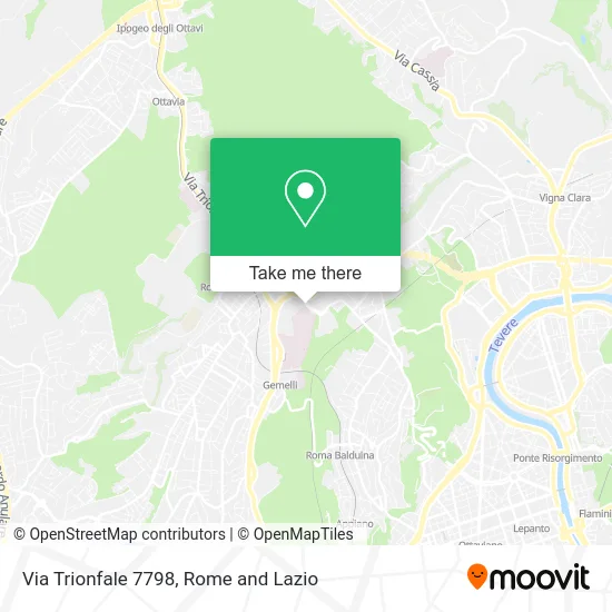 Trionfale Street 7798 map