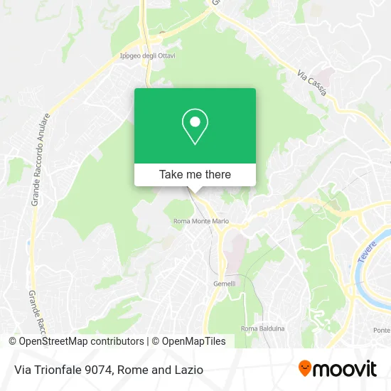 Trionfale Street 9074 map