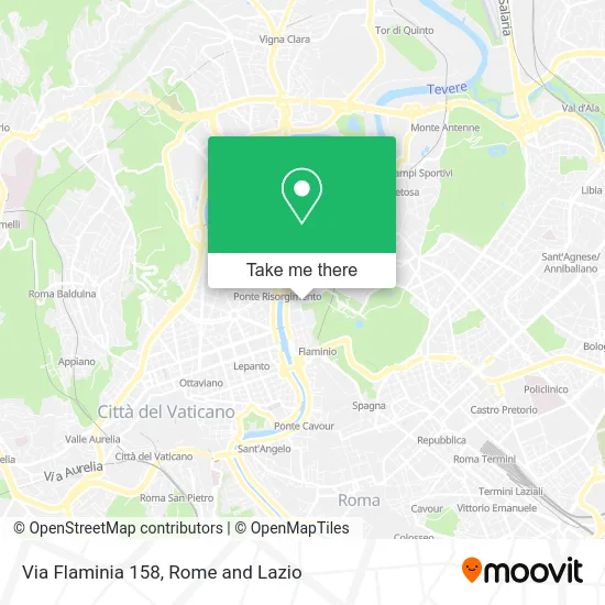 Flaminia Street 158 map